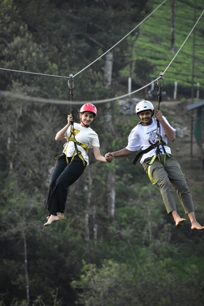 Outdoor adventure park in Vagamon with hills, lakes and nature views