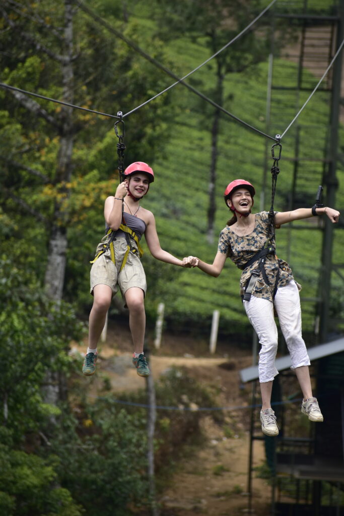 Adventure park in Vagamon with panoramic mountain and forest views